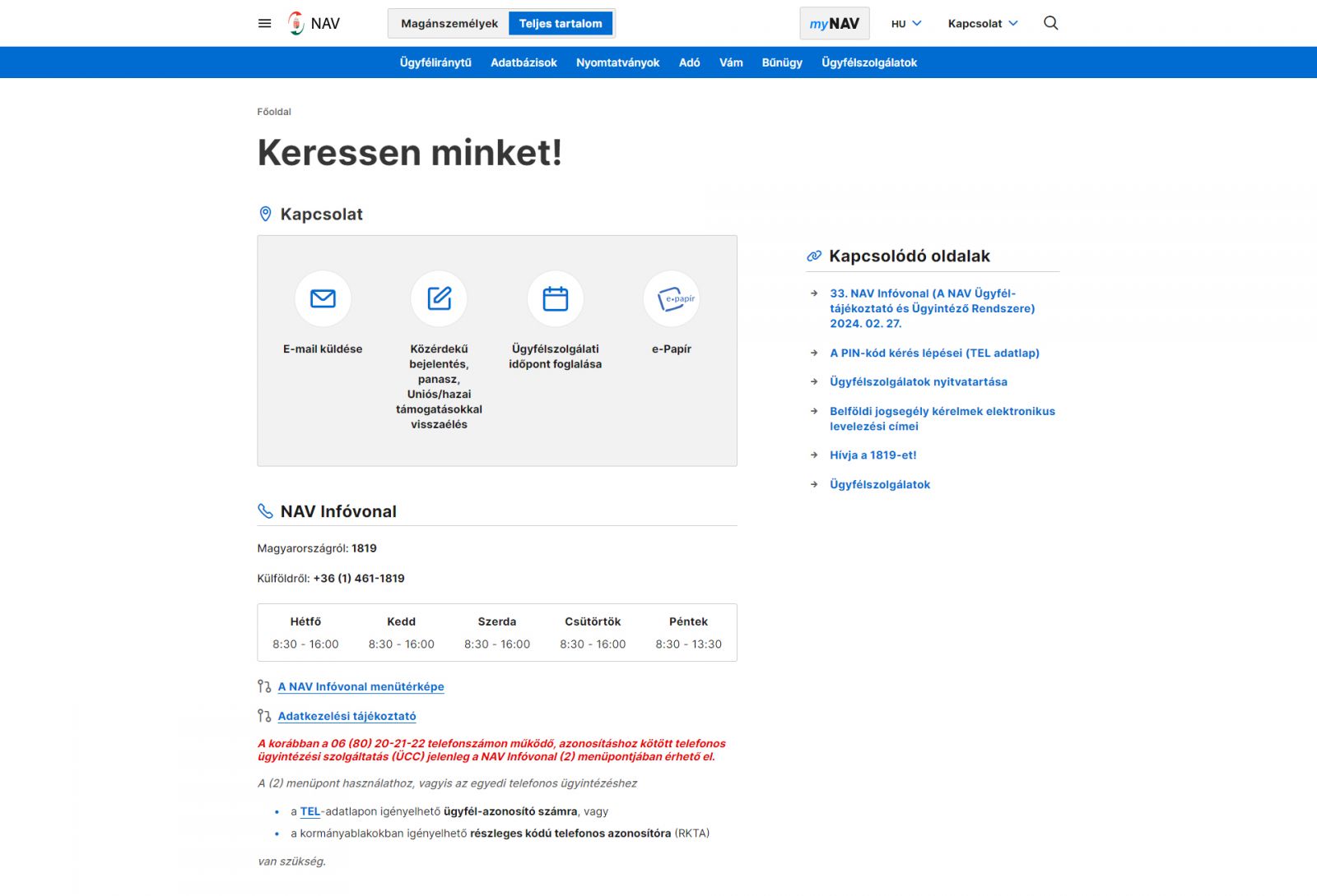 Cégkapu ügyfélszolgálat