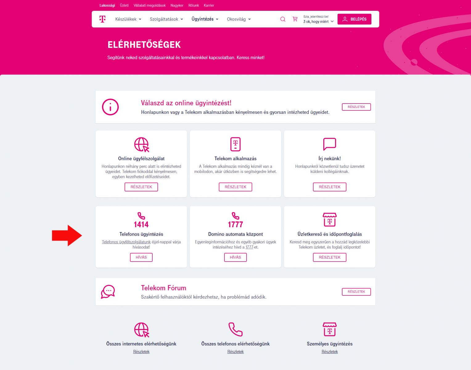 Telekom ügyfélszolgálat telefonszám
