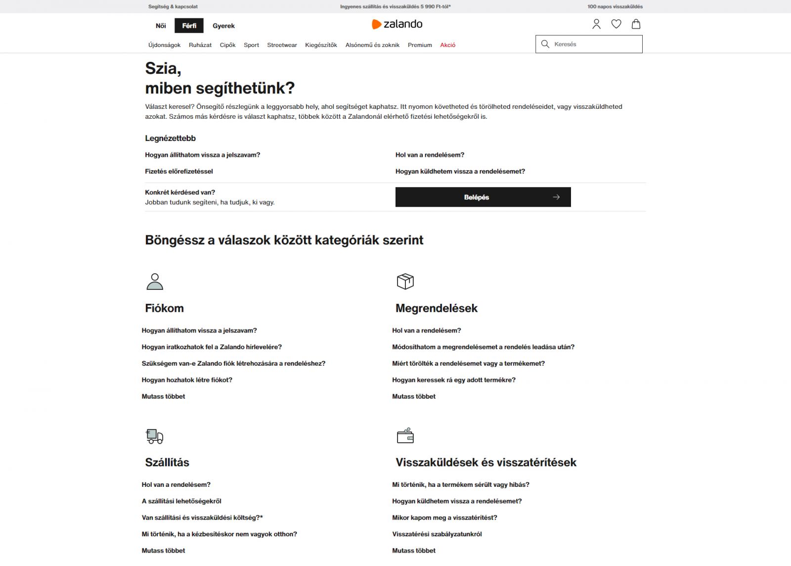 Zalando ügyfélszolgálat telefonszám